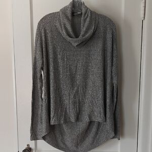 Gray Cowl Neck Women's Sweater